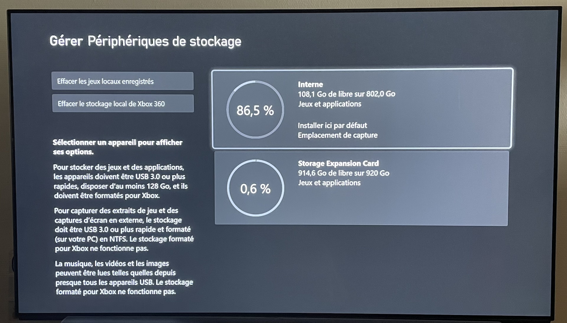 Xbox Series X : vous pourrez utiliser un disque dur externe sous