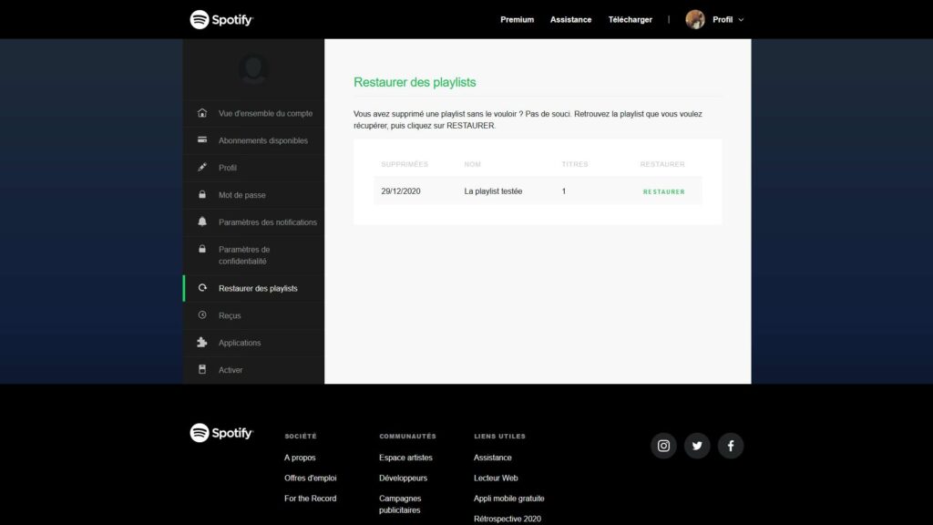 Spotify playlist
