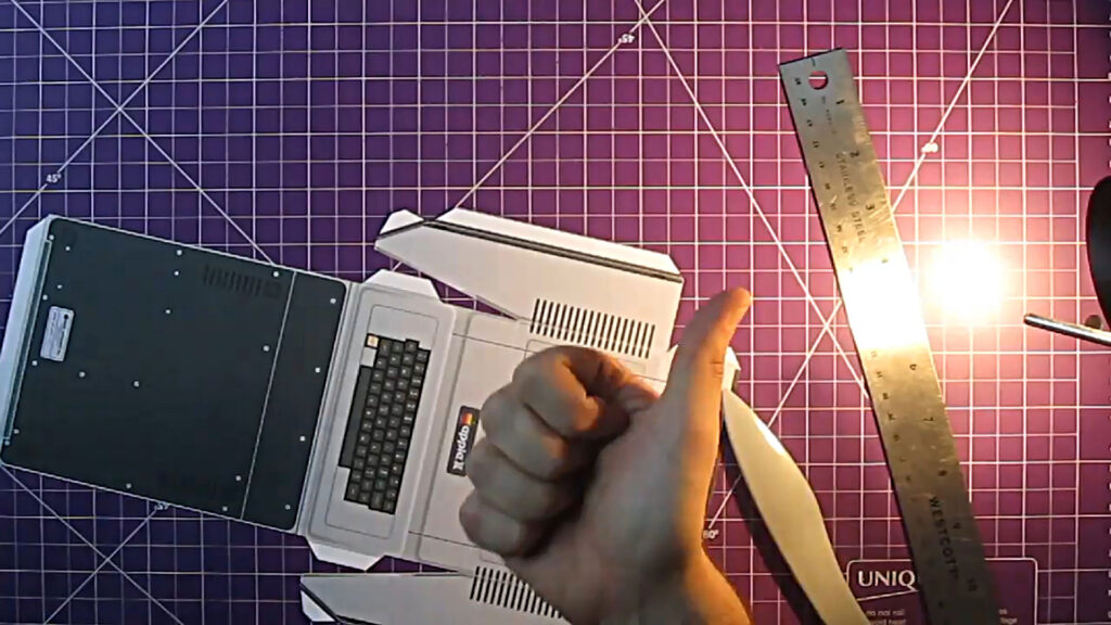 Apple II Papercraft Assembly