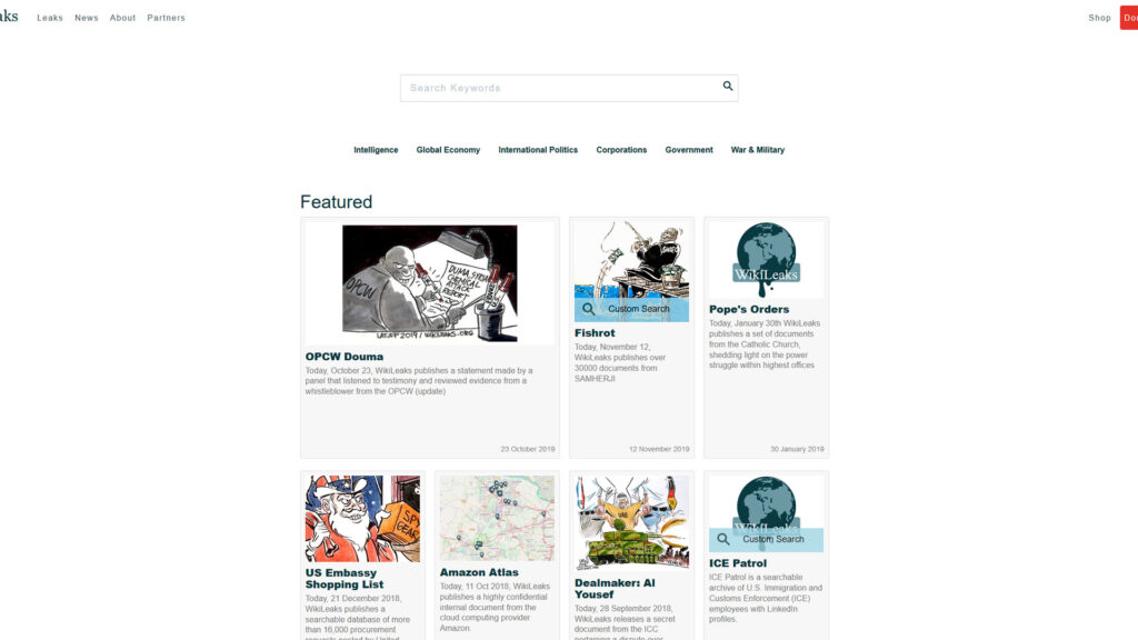 portail Wikileaks