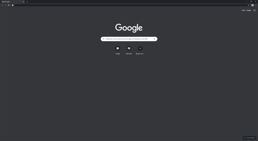 Google sombre mode