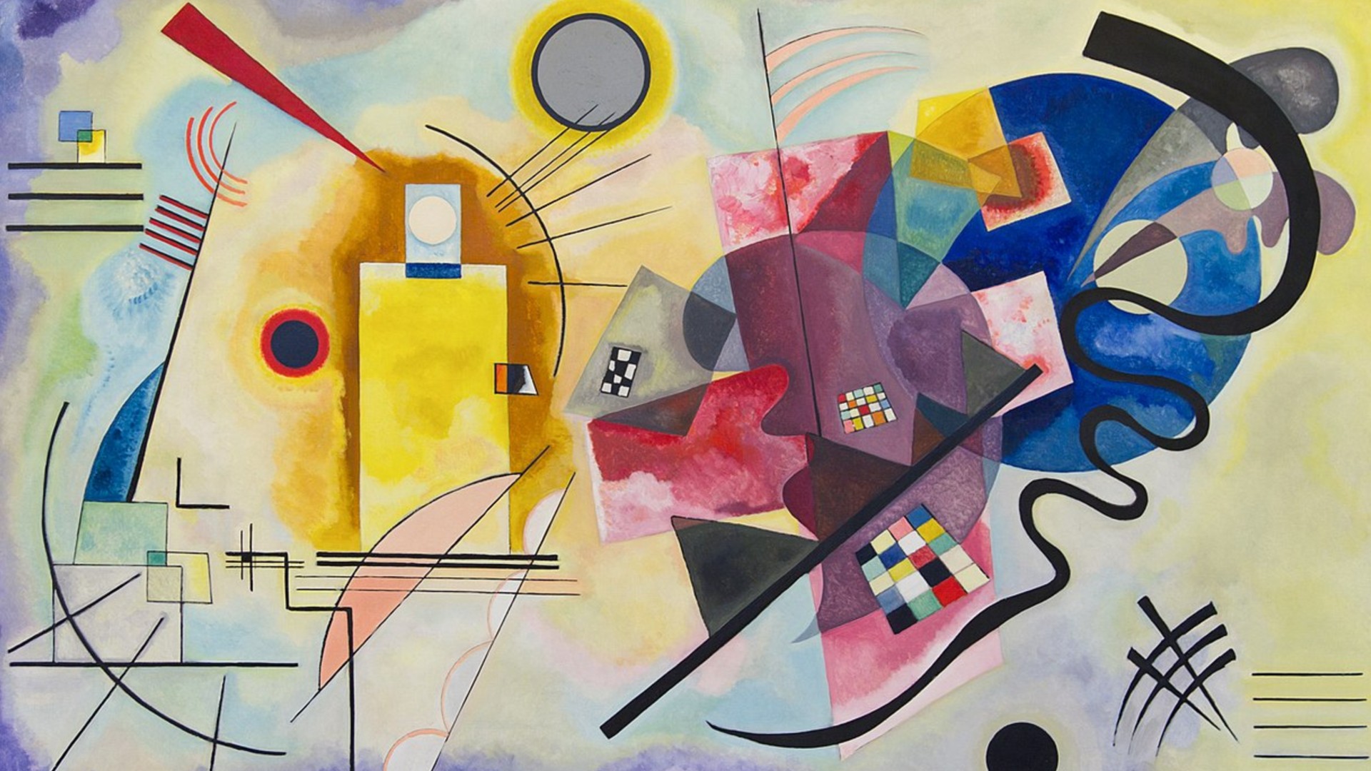 kandinsky jaune rouge bleu