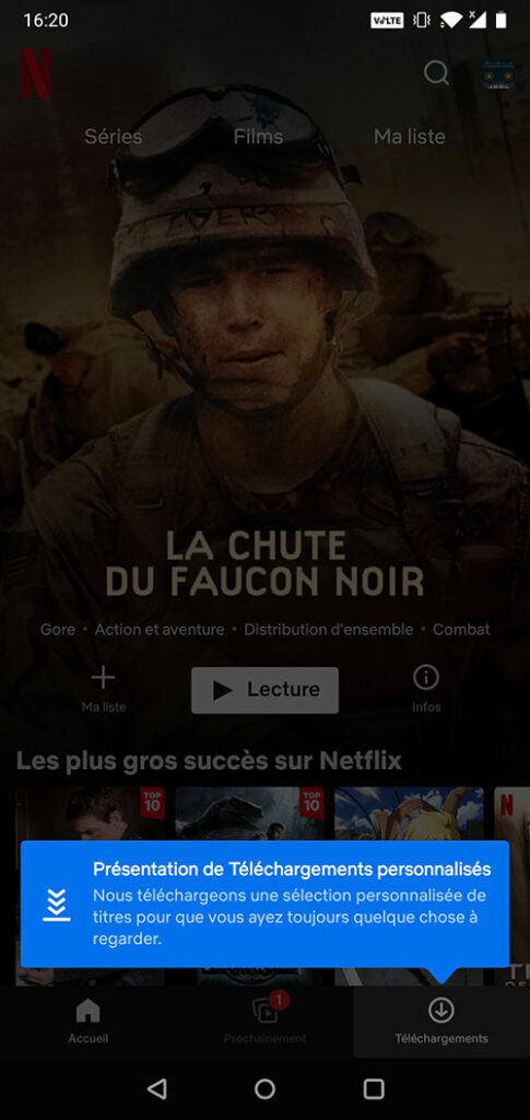 Netflix smart downloads