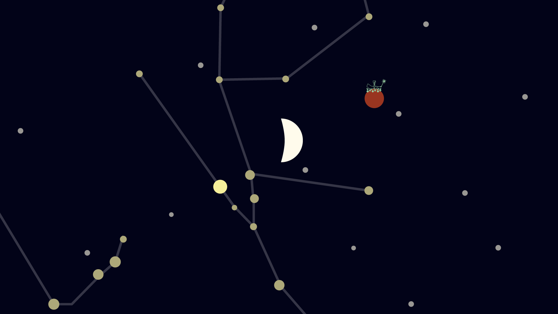 La Lune s'aligne avec Mars et l'étoile Aldébaran cette nuit de vendredi à  samedi - Numerama