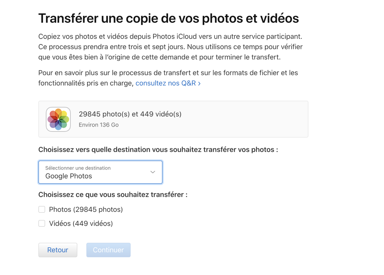 comment transferer ses photos sur son icloud