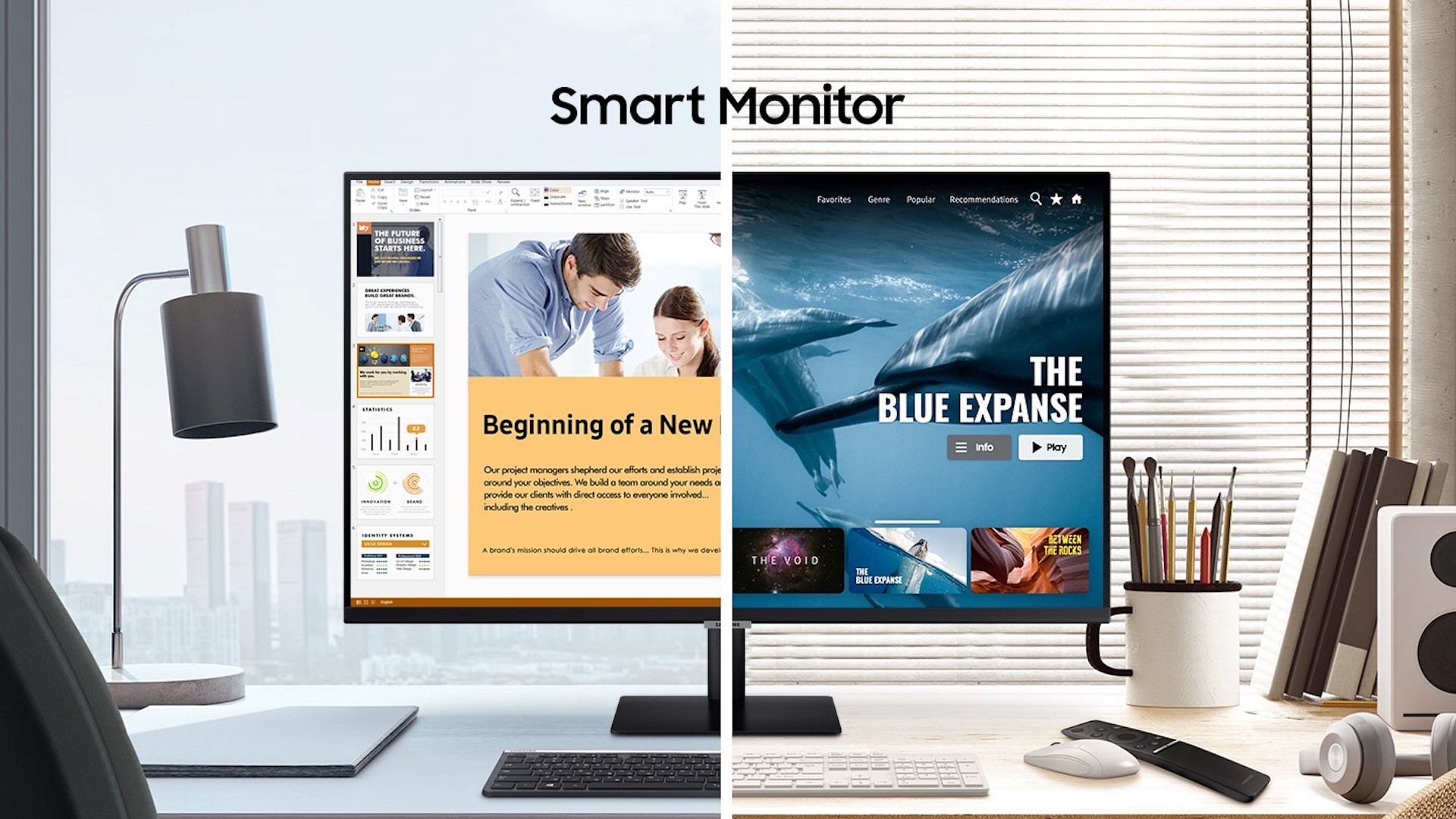 Samsung Smart Monitor M7 : l'écran 4K pour PC faisant aussi TV est à son  plus bas prix