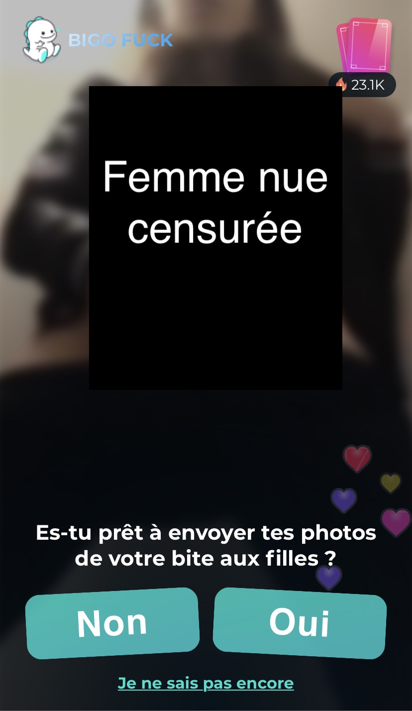 Tu te souviens de moi ? » ce spam porno sur Signal dirige vers un site de sexting onéreux image image