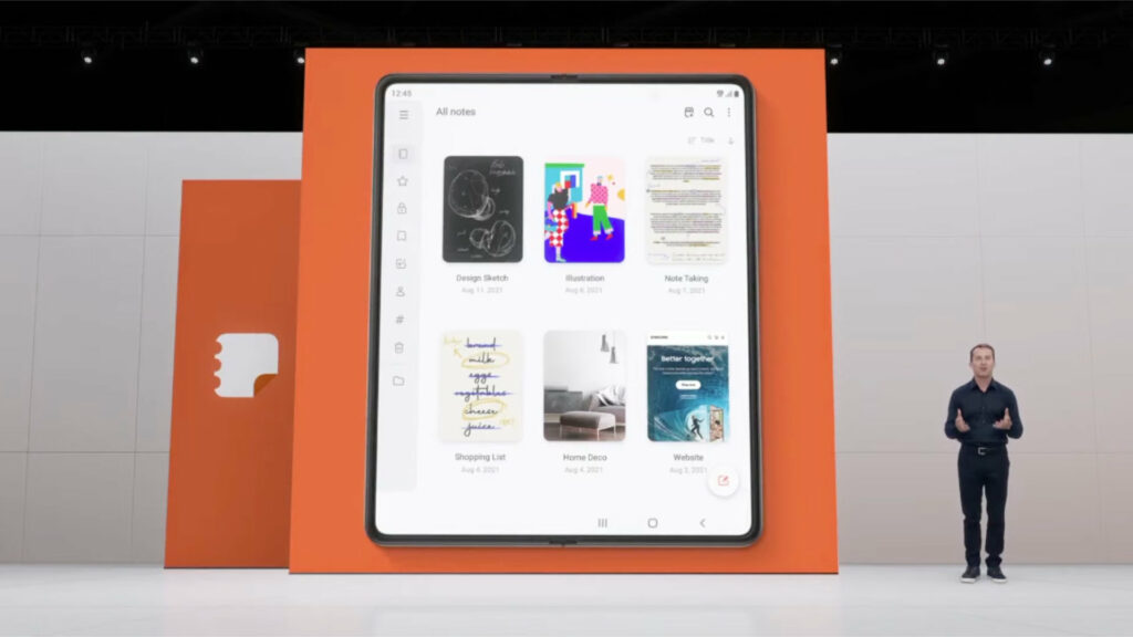 Application Note sur Galaxy Fold