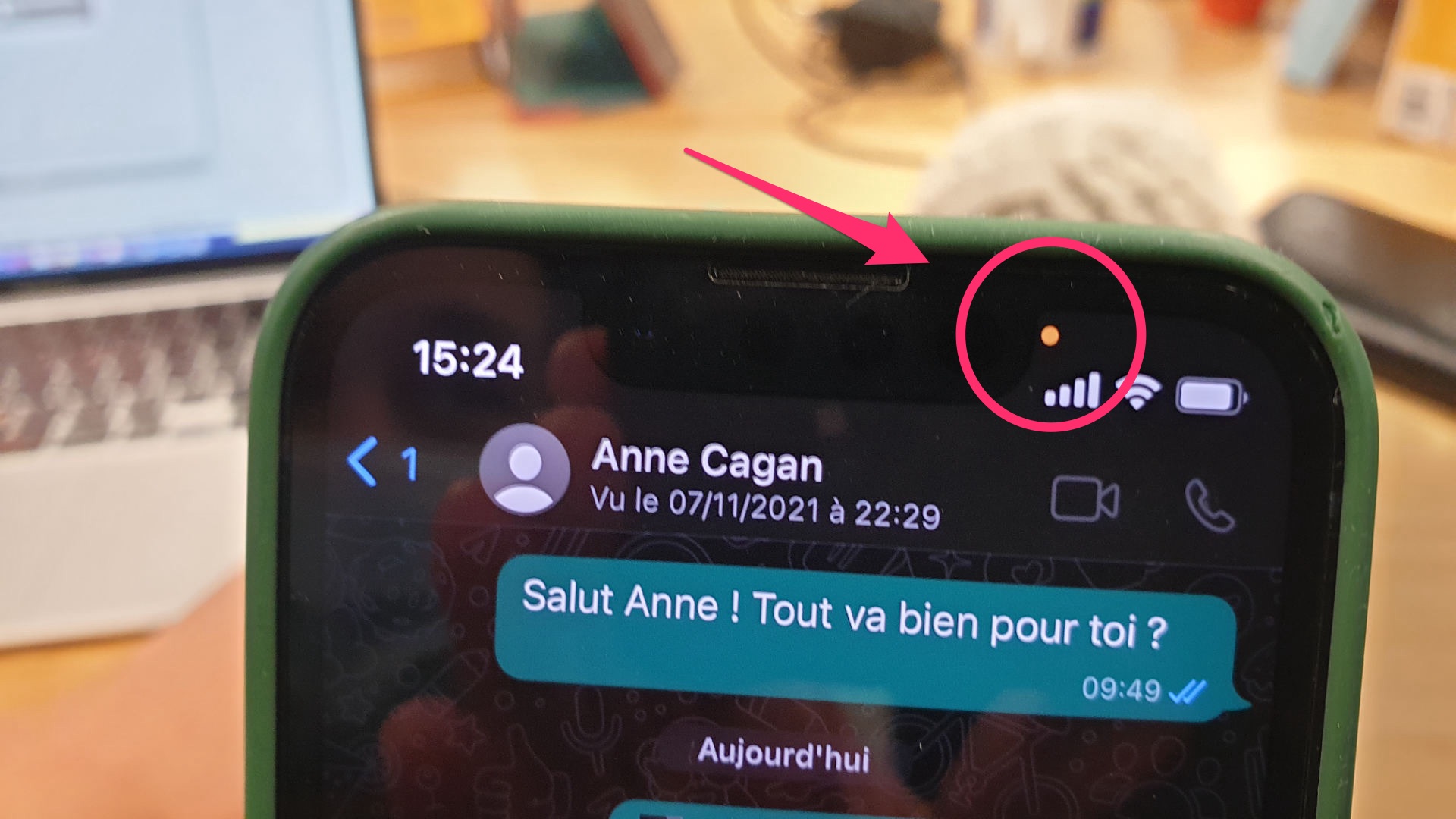 Android : que signifient la caméra et le microphone en haut de votre écran