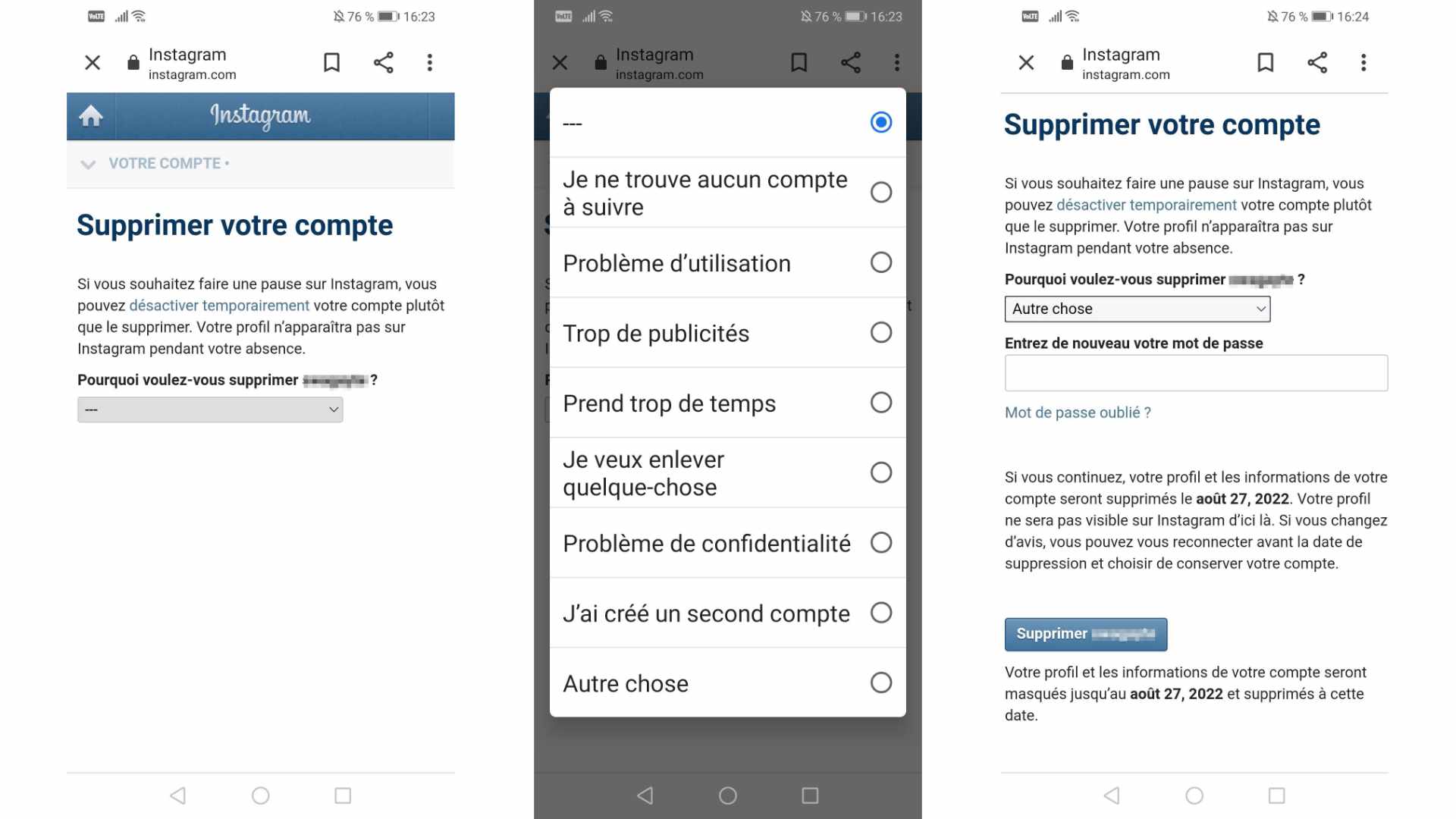 Comment Supprimer Un Compte Instagram De Son Téléphone