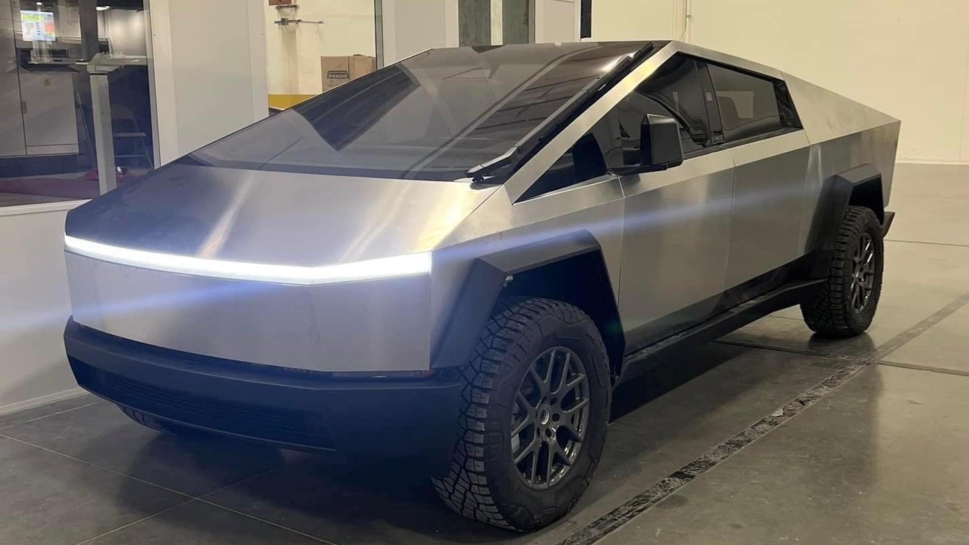 tesla cybertruck leak photo