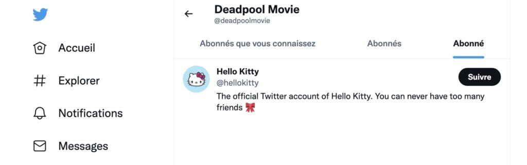 Deadpool Hello Kitty Twitter