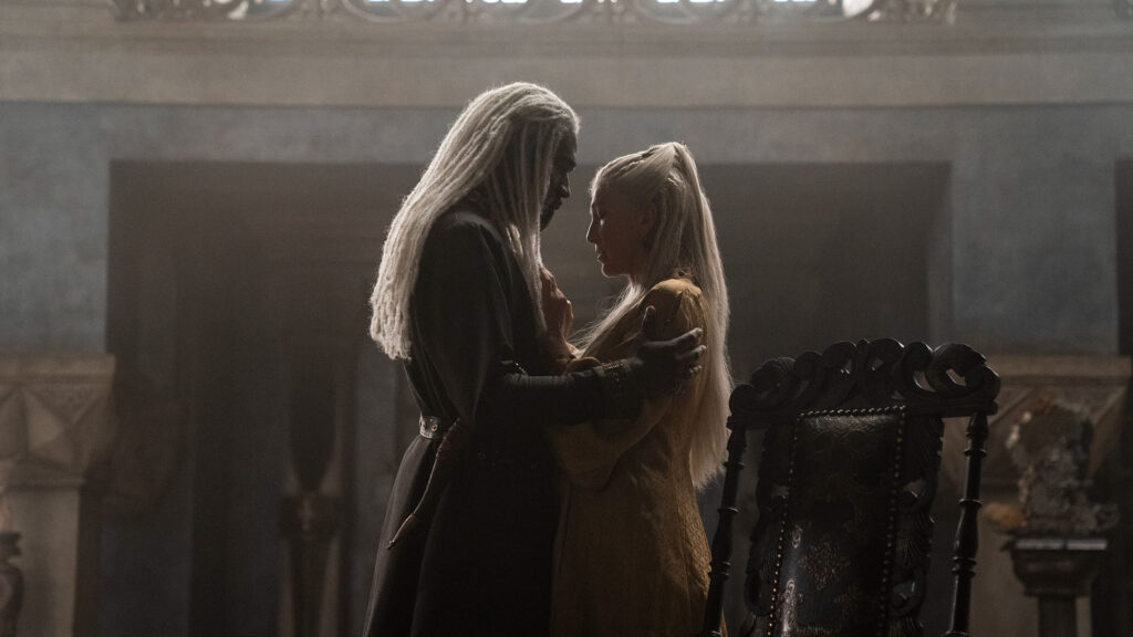 Lord Corlys Velaryon & Princess Rhaenys Targaryen.