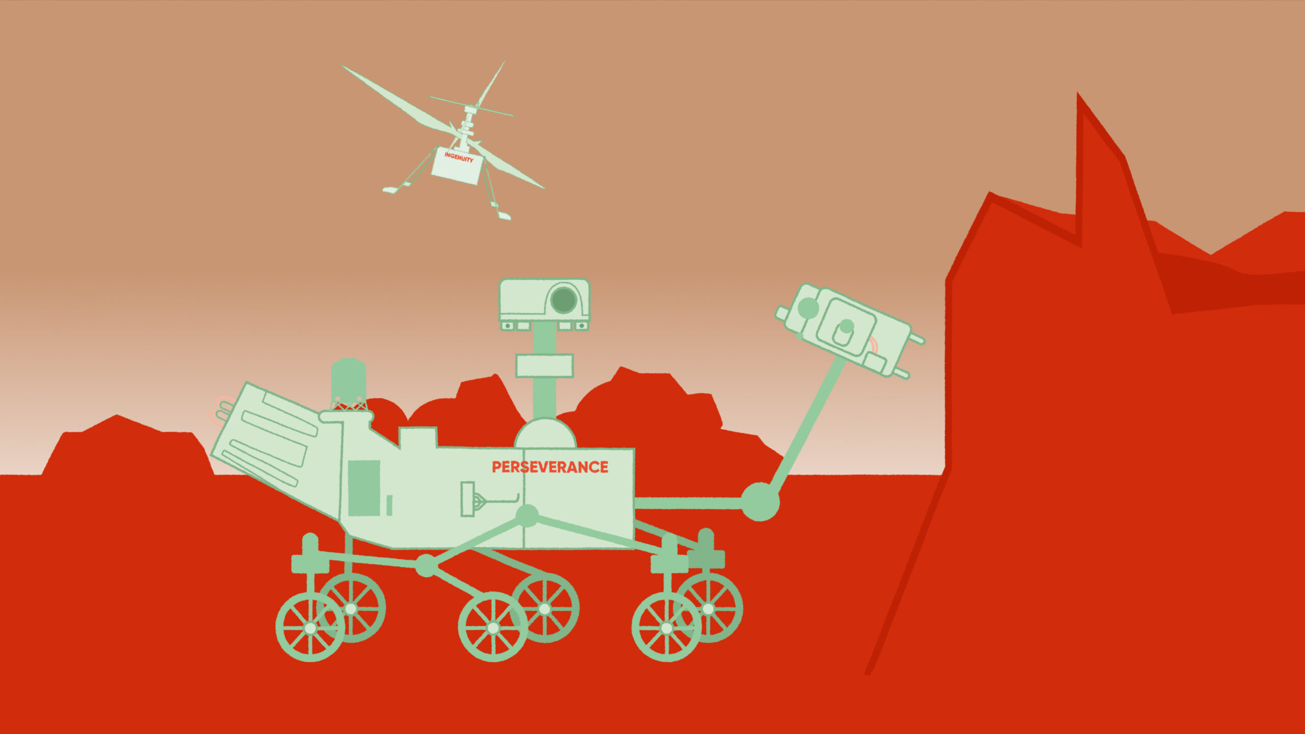 25 jilid, 5 824 mètres, 46 menit : un an plus tard, le carnet de vol d’Ingenuity sur Mars est épatant
