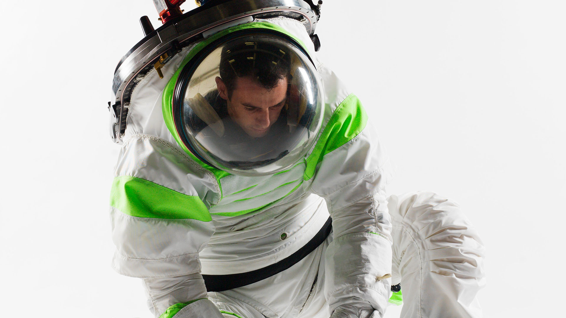 Costume d'astronaute pour l'aérospatiale, avec casque, pour