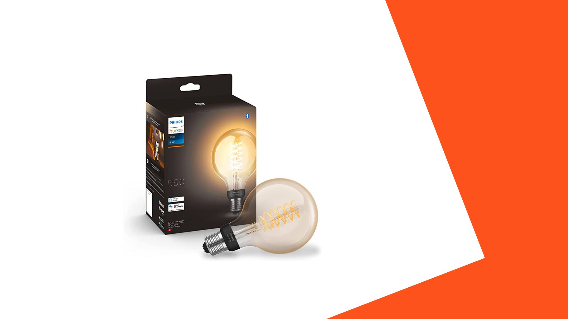 Philips Hue White, ampoule connectée LED E27, 806 lumen