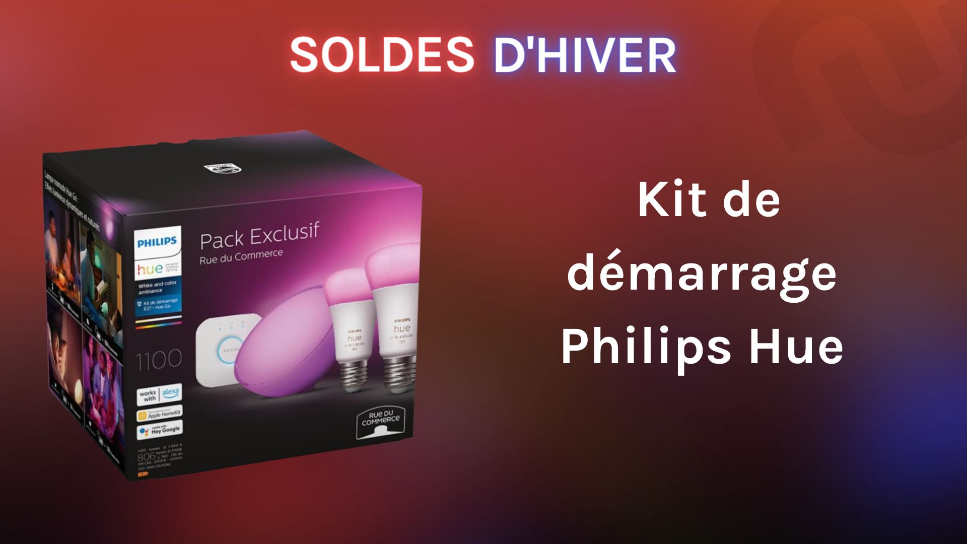 Philips Hue (E27) White • Kit de démarrage