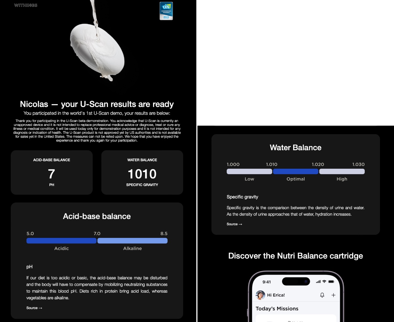 Des analyses d'urine à domicile avec cet appareil connecté