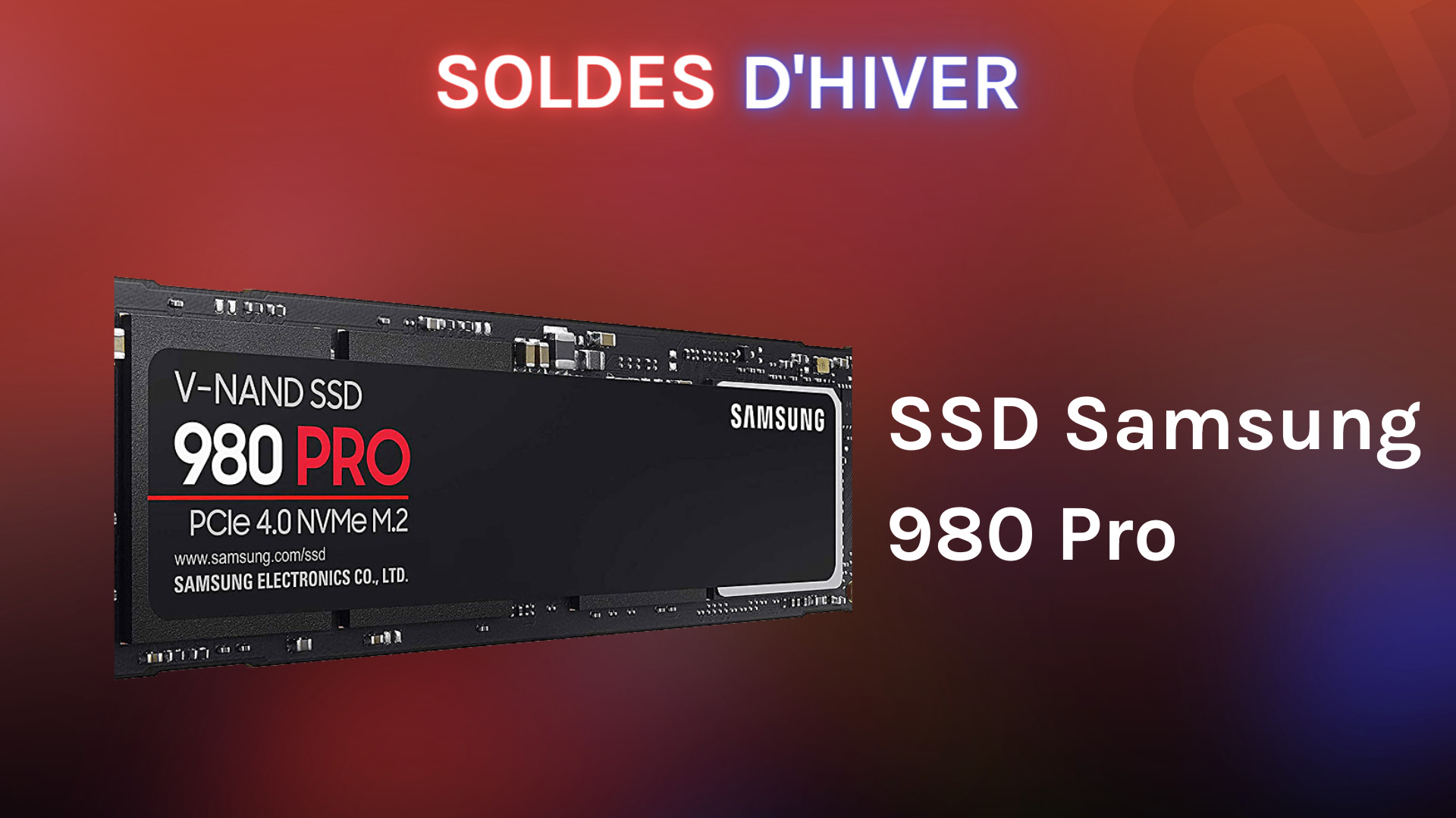 Soldes Samsung 980 Pro 1 To M.2 avec dissipateur 2024 au meilleur prix sur