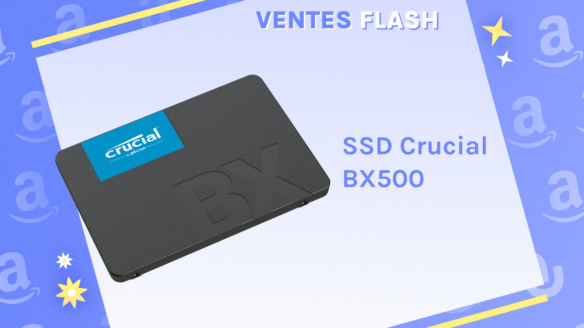 Le Crucial BX500 est actuellement le SSD 2 To le moins cher grâce