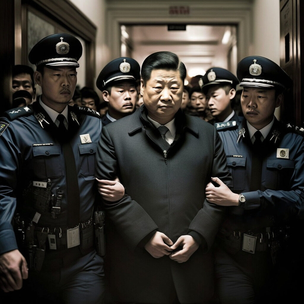 Xi Jinping police Midjourney