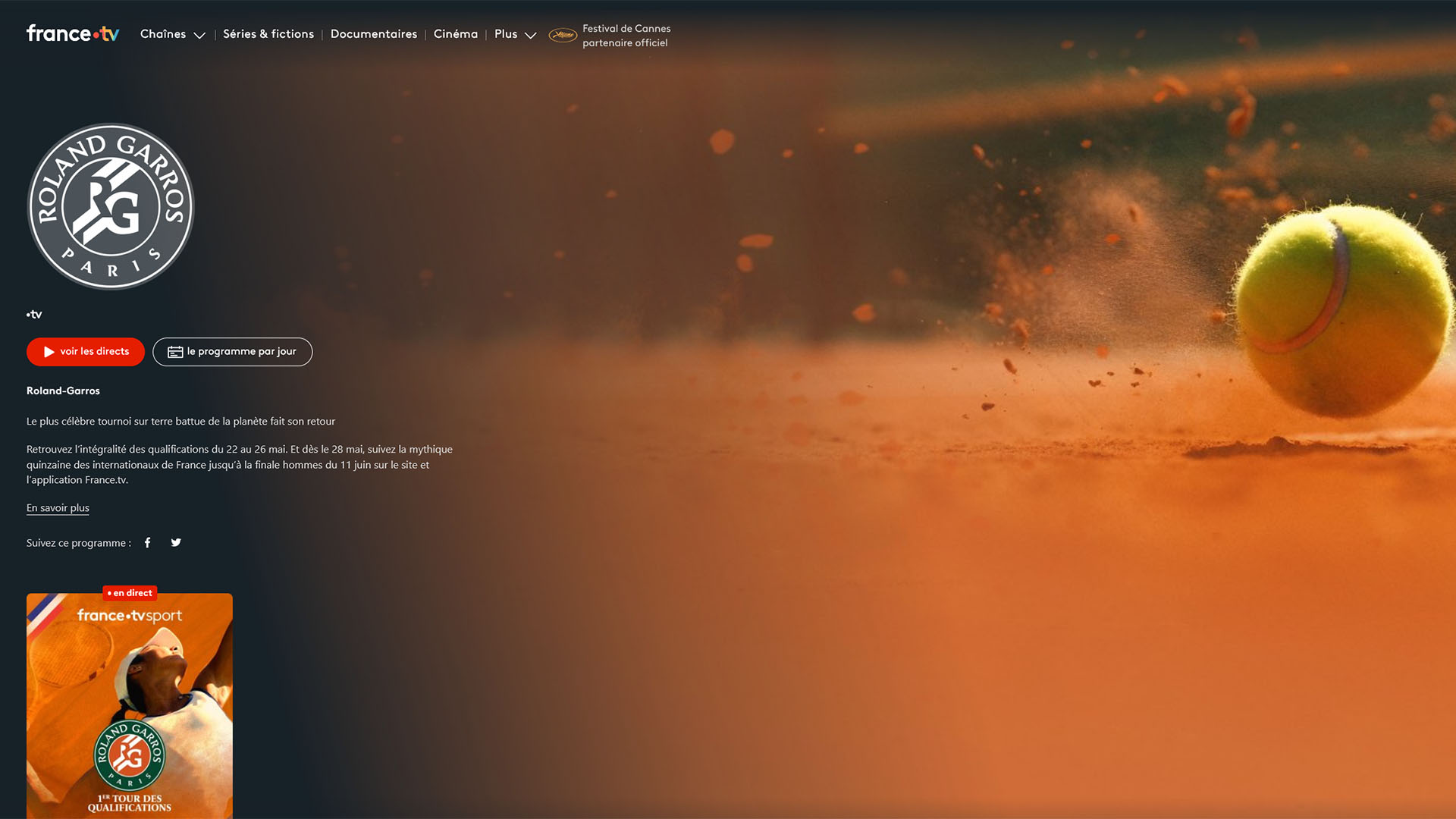 Roland Garros Live Streaming France Tv