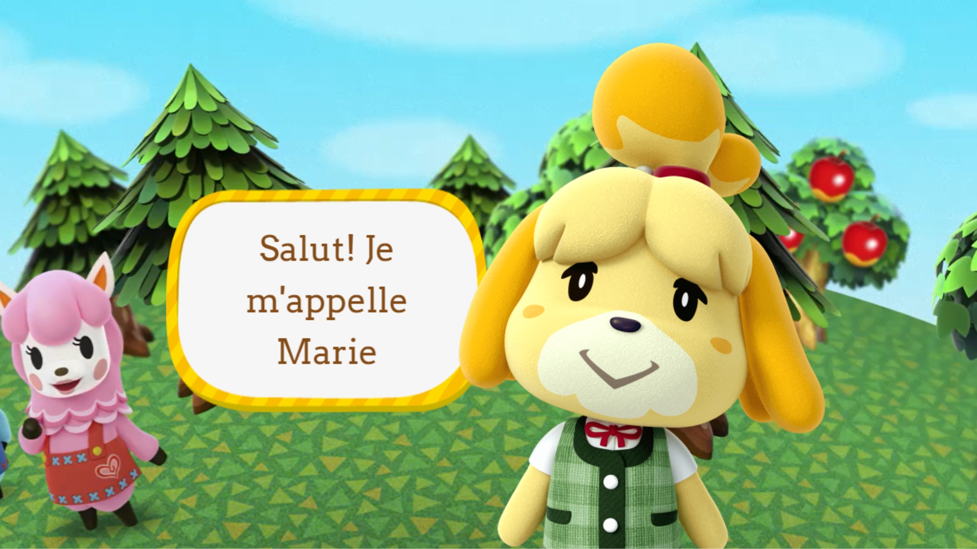 Why is she called Isabelle from Nintendo Marie in France?