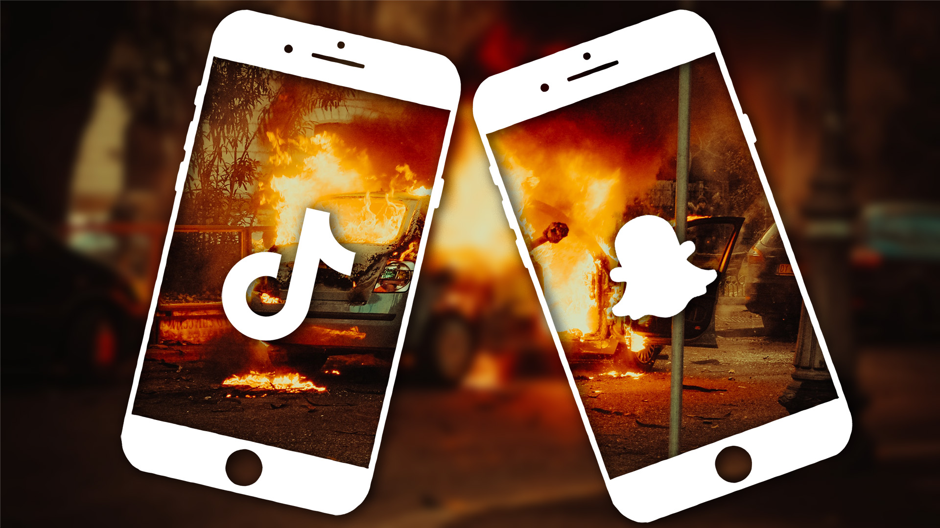 Émeutes : Macron veut identifier les manifestants violents sur TikTok et Snapchat