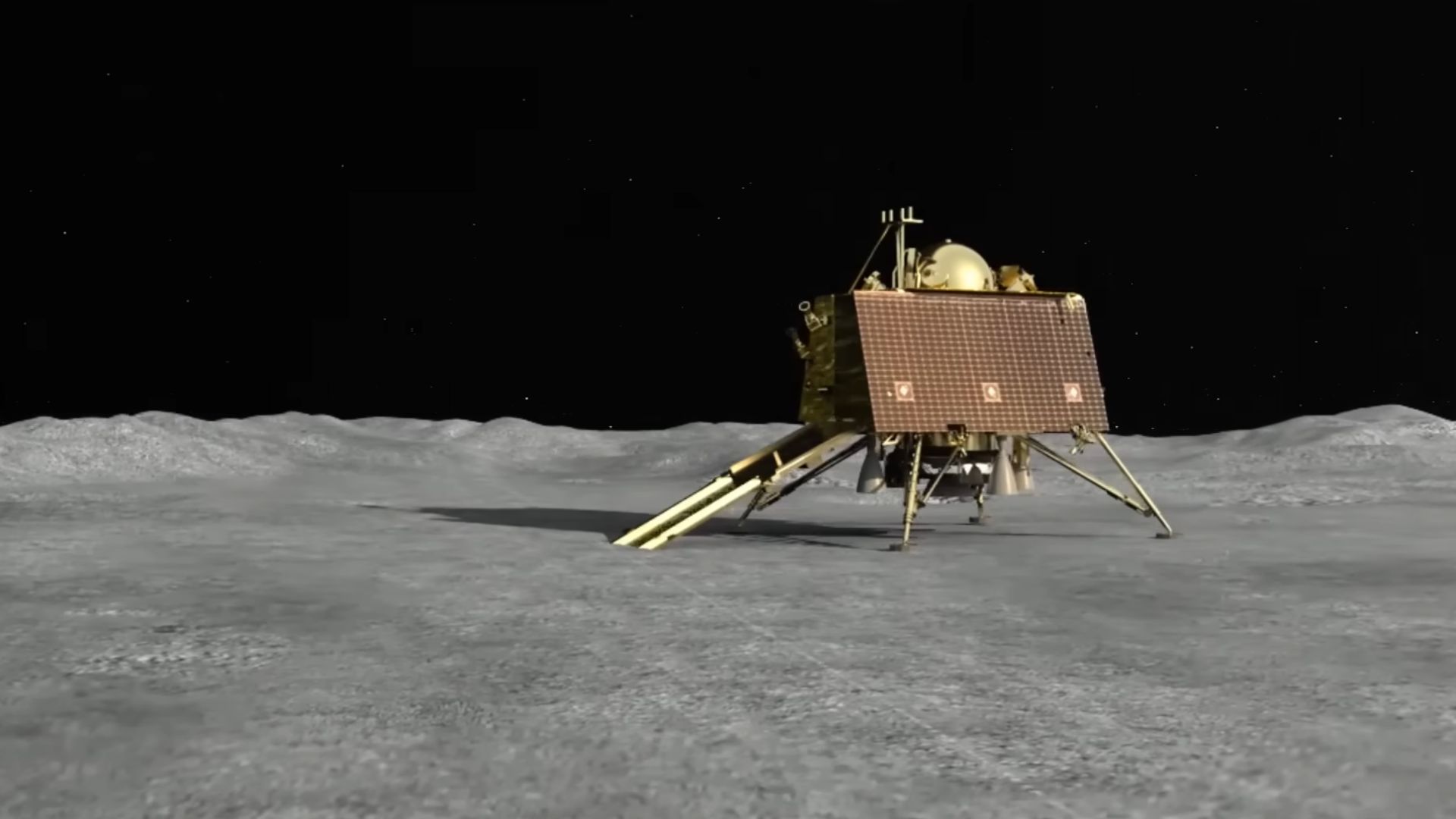Chandrayaan-3 emerges from the freezing night on the Moon without showing any signs of life.