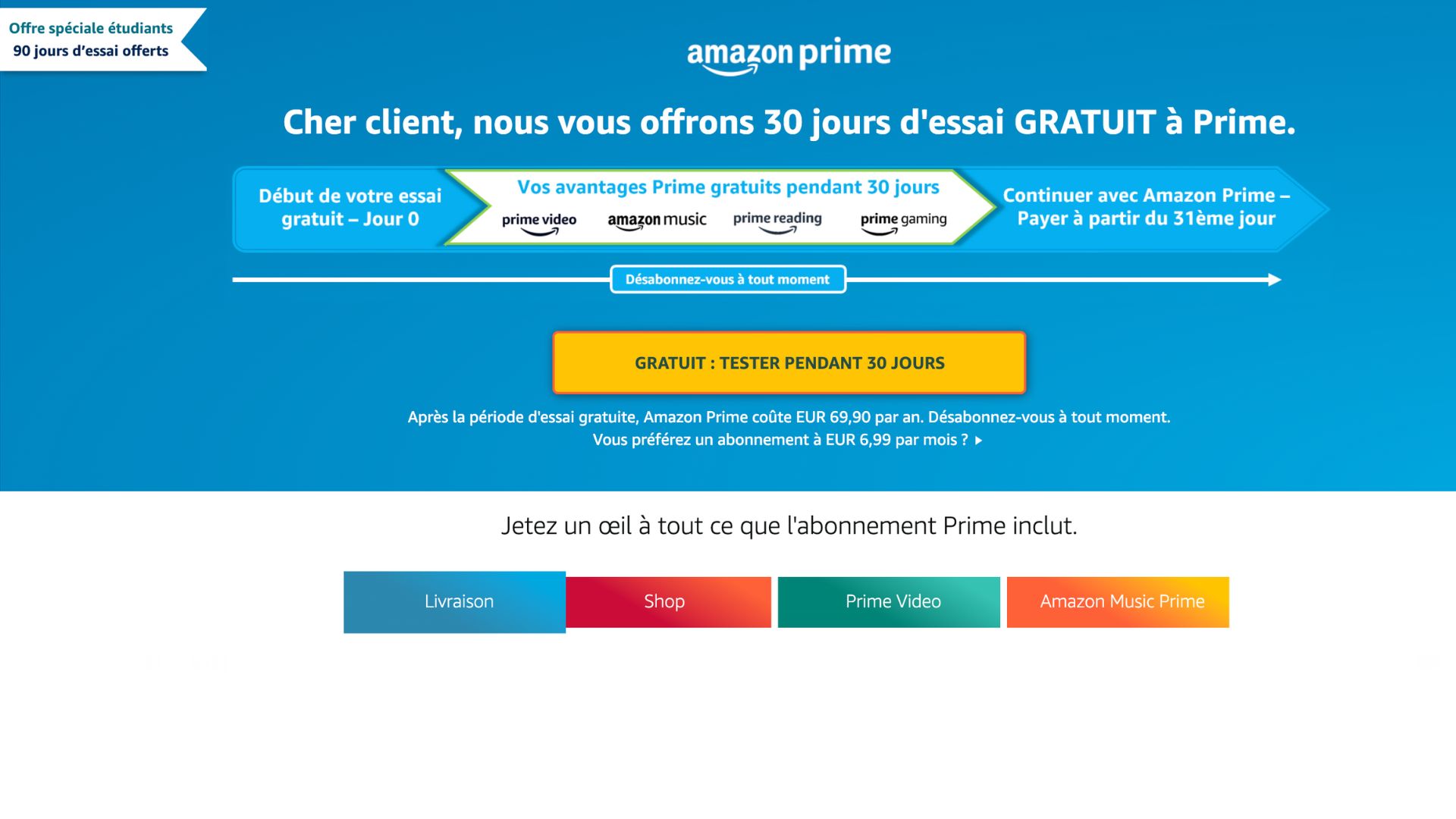 Prime Days :  lance son opération promotionnelle une semaine avant  les soldes