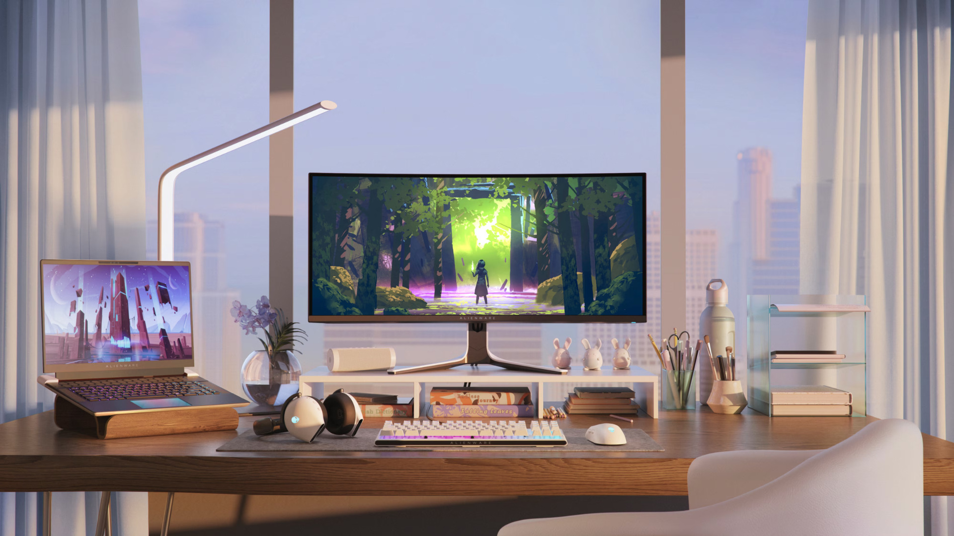 This Dell Alienware curved gaming monitor is -26% off and perfect for gaming.