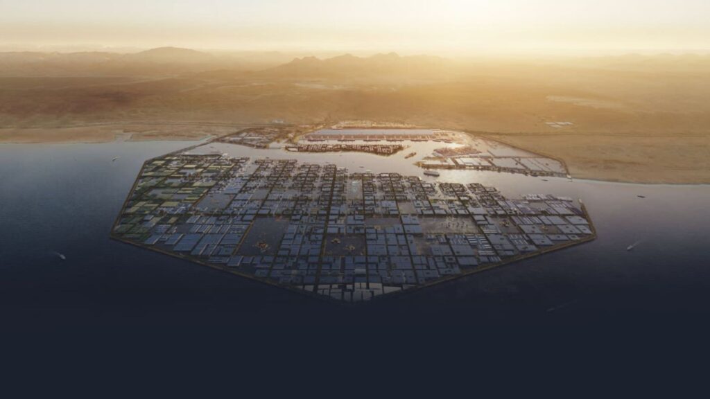 Veolia ne construira pas d’usine à Oxagon, la future ville flottante d’Arabie saoudite