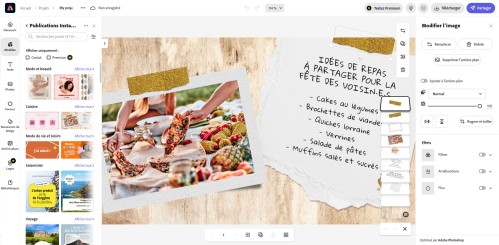Modifiez un modèle prédéfinis selon vos goûts et objectifs avec Adobe Express