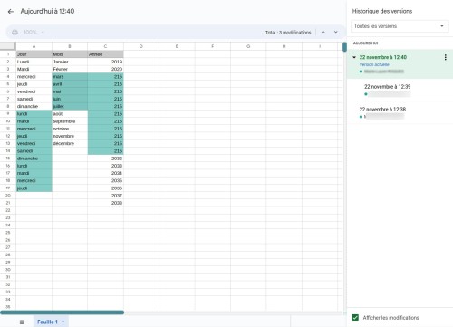 Google Sheets