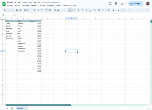 Google Sheets