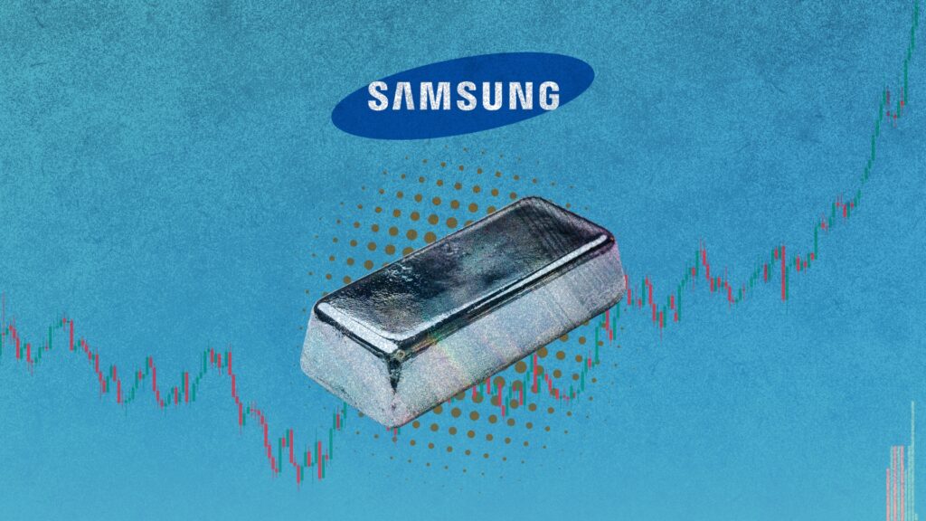 Comment Samsung alimente involontairement les spéculations autour de l’envolée du prix de l’once d&rsquo;argent